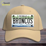 Broncos Michigan Novelty License Plate Hat Cotton / Khaki