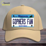 Gophers Fan Novelty License Plate Hat Cotton / Khaki