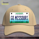 Go Missouri Novelty License Plate Hat Cotton / Khaki