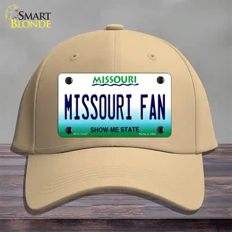 Missouri Fan Novelty License Plate Hat Cotton / Khaki