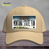 Montana State Fan Novelty License Plate Hat Cotton / Khaki