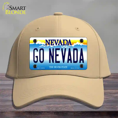 Go Nevada Novelty License Plate Hat Cotton / Khaki