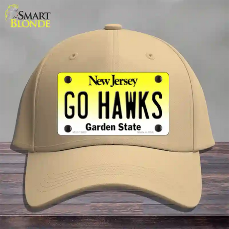 Go Hawks New Jersey Novelty License Plate Hat Cotton / Khaki