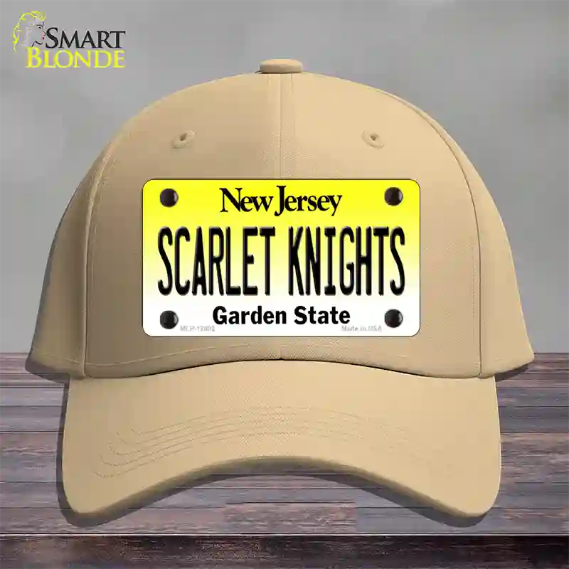 Scarlet Knights Novelty License Plate Hat Cotton / Khaki