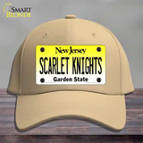 Scarlet Knights Novelty License Plate Hat Cotton / Khaki