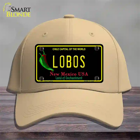 Lobos Novelty License Plate Hat Cotton / Khaki