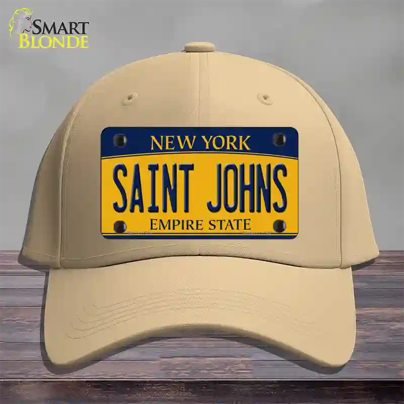 Saint Johns Novelty License Plate Hat Cotton / Khaki