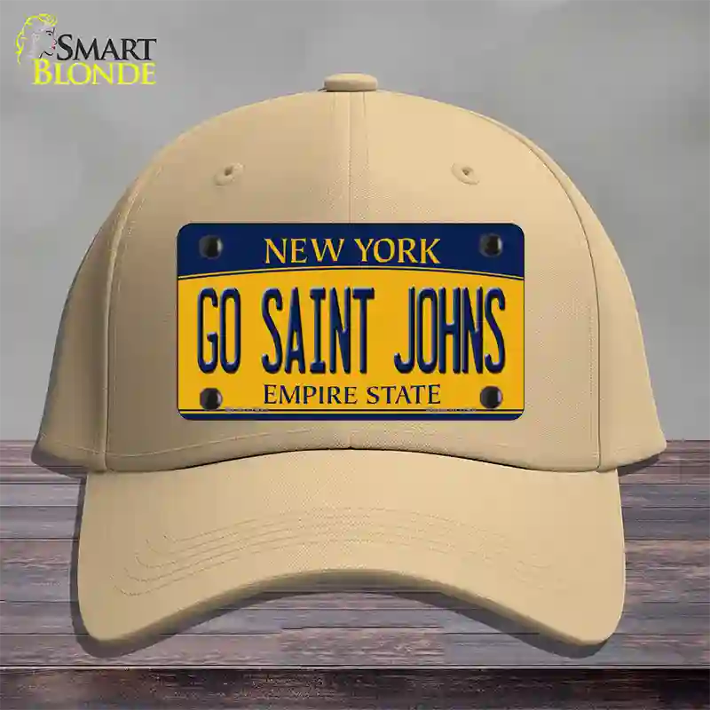 Go Saint Johns Novelty License Plate Hat Cotton / Khaki