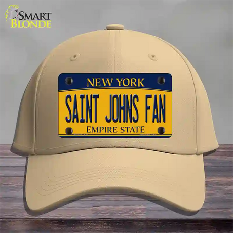 Saint Johns Fan Novelty License Plate Hat Cotton / Khaki