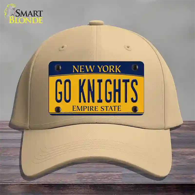 Go Black Knights Novelty License Plate Hat Cotton / Khaki