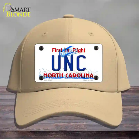 Univ North Carolina Novelty License Plate Hat Cotton / Khaki