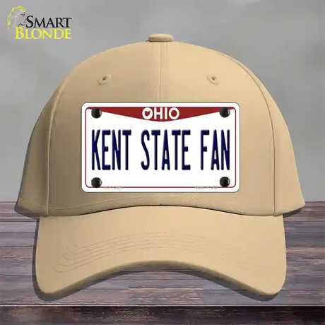 Kent State Fan Novelty License Plate Hat Cotton / Khaki