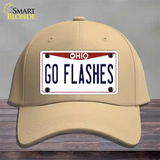 Go Flashes Novelty License Plate Hat Cotton / Khaki