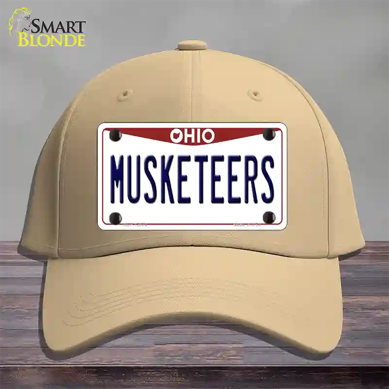 Musketeers Novelty License Plate Hat Cotton / Khaki