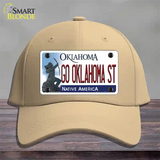 Go Oklahoma State Novelty License Plate Hat Cotton / Khaki