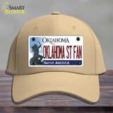 Oklahoma State Fan Novelty License Plate Hat Cotton / Khaki