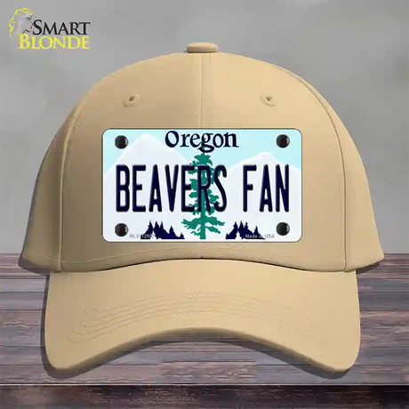 Beavers Fan Novelty License Plate Hat Cotton / Khaki