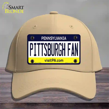 Pittsburgh Fan Novelty License Plate Hat Cotton / Khaki