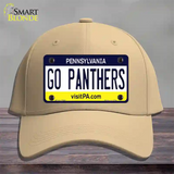 Go Panthers Novelty License Plate Hat Cotton / Khaki