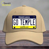 Go Temple Novelty License Plate Hat Cotton / Khaki