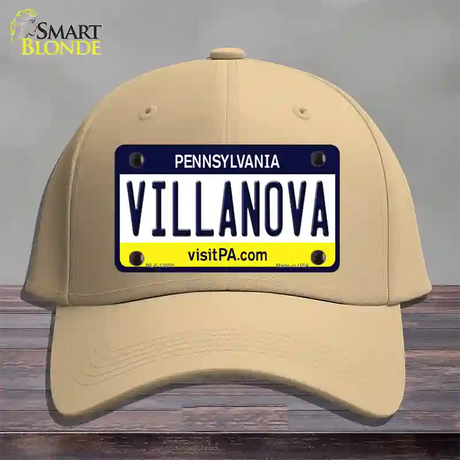 Villanova Novelty License Plate Hat Cotton / Khaki