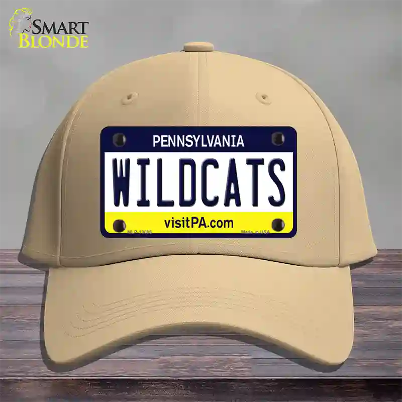 Wildcats Pennsylvania Novelty License Plate Hat Cotton / Khaki