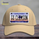 Go Clemson Novelty License Plate Hat Cotton / Khaki