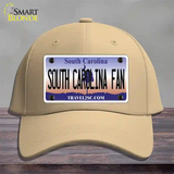 South Carolina Fan Novelty License Plate Hat Cotton / Khaki