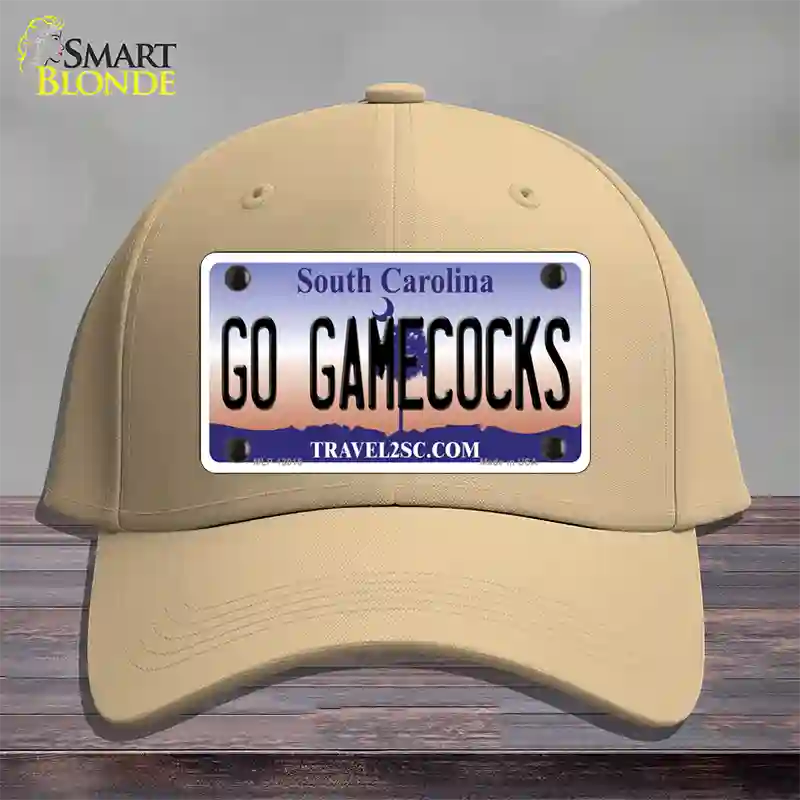 Go Gamecocks Novelty License Plate Hat Cotton / Khaki