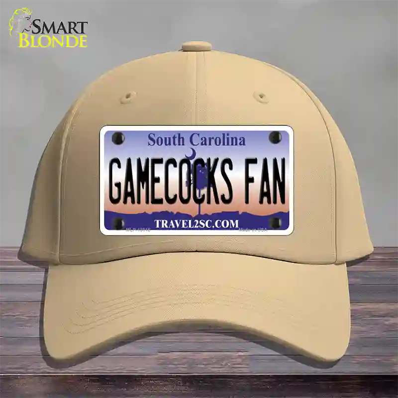 Gamecocks Fan Novelty License Plate Hat Cotton / Khaki