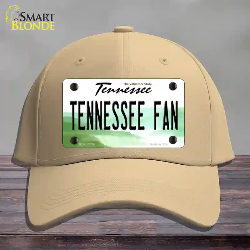 Tennessee Fan Novelty License Plate Hat Cotton / Khaki