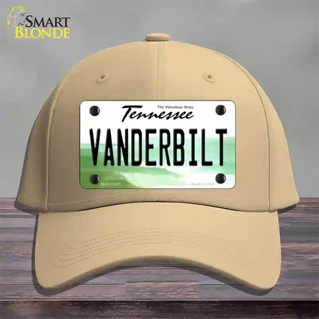 Vanderbilt Novelty License Plate Hat Cotton / Khaki