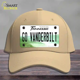 Go Vanderbilt Novelty License Plate Hat Cotton / Khaki