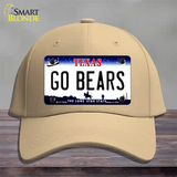 Go Bears Novelty License Plate Hat Cotton / Khaki