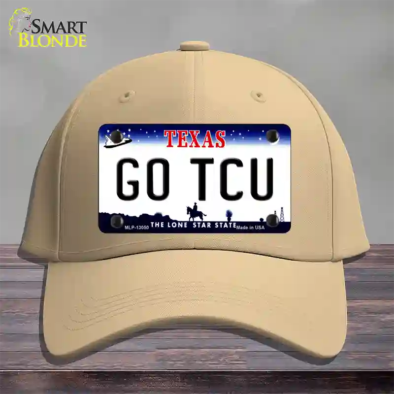 Go TCU Novelty License Plate Hat Cotton / Khaki