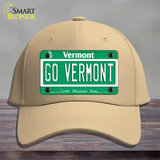 Go Vermont Novelty License Plate Hat Cotton / Khaki