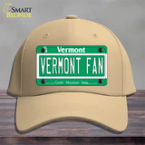 Vermont Fan Novelty License Plate Hat Cotton / Khaki