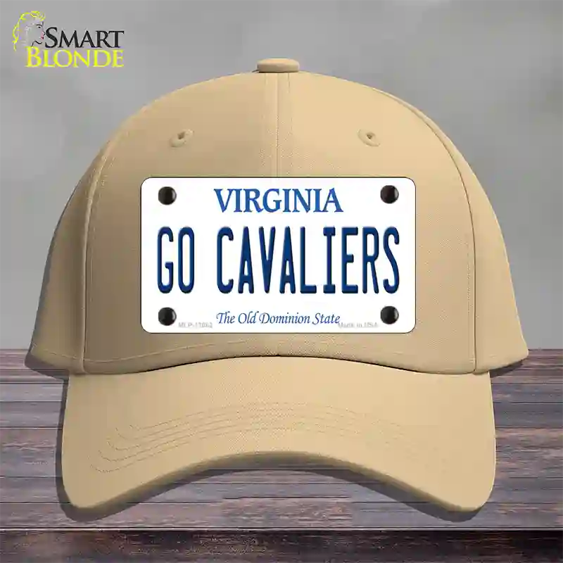 Go Cavaliers Novelty License Plate Hat Cotton / Khaki