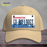 Go Bulldogs Washington Novelty License Plate Hat Cotton / Khaki