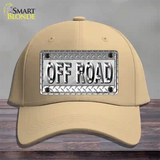 Off Road Novelty License Plate Hat Cotton / Khaki