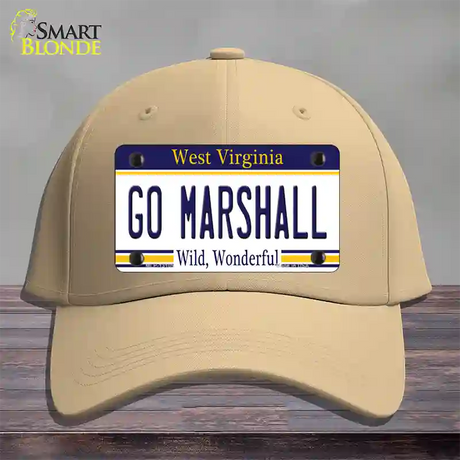 Go Marshall Novelty License Plate Hat Cotton / Khaki