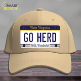 Go Herd Novelty License Plate Hat Cotton / Khaki