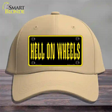 Hell On Wheels Novelty License Plate Hat Cotton / Khaki