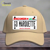 Go Marquette Novelty License Plate Hat Cotton / Khaki