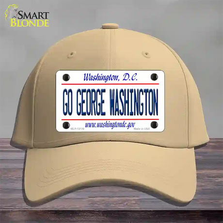 Go George Washington Novelty License Plate Hat Cotton / Khaki