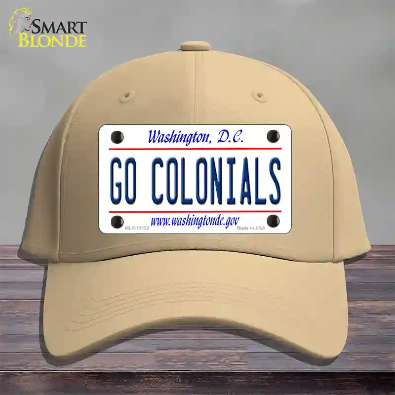 Go Colonials Novelty License Plate Hat Cotton / Khaki