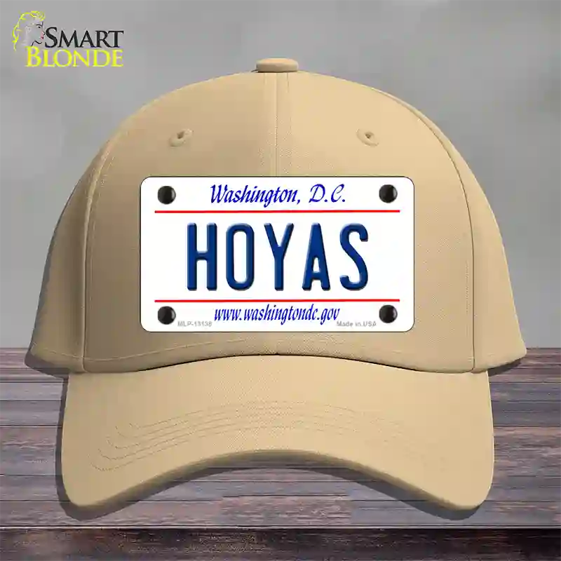 Hoyas Novelty License Plate Hat Cotton / Khaki