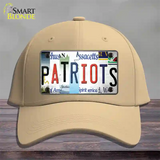 Patriots Strip Art Novelty License Plate Hat Tag Cotton / Khaki