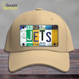 Jets Strip Art Novelty License Plate Hat Tag Cotton / Khaki