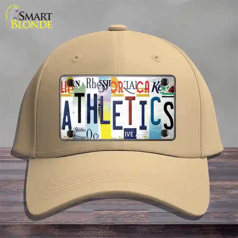 As Strip Art Novelty License Plate Hat Tag Cotton / Khaki